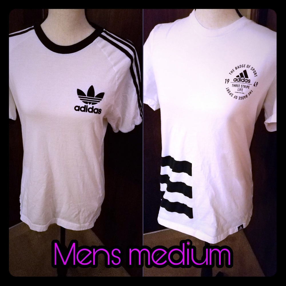 2 adidas shirts